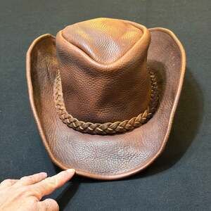 Henschel Coyote Leather Walker Cowboy Hat with Braided Band